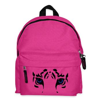 Tiger / Löwe/ Raubkatze - Kinder Rucksack - Fuchsia - Vorne