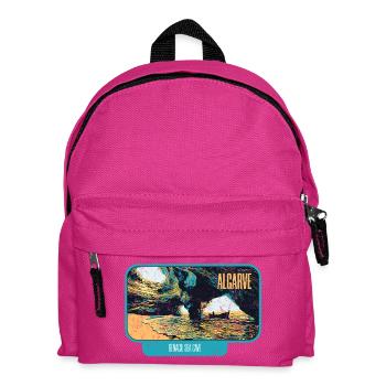 Algarve Portugal, grotte Benagil plage été soleil - Sac à dos Enfant - fuchsia - Devant