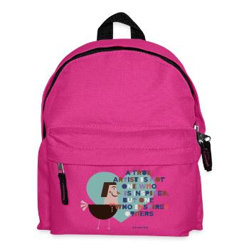 Famous Artist - Kids' Backpack - fuchsia - Front