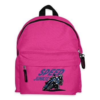 Motorcycle - Speed Junkie, Street Motorcycle, Biker - Kids' Backpack - fuchsia - Front