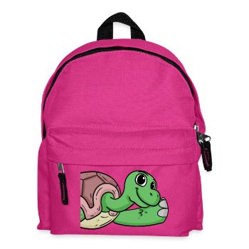 Turtle Greeting Greeting - Kids' Backpack - fuchsia - Front