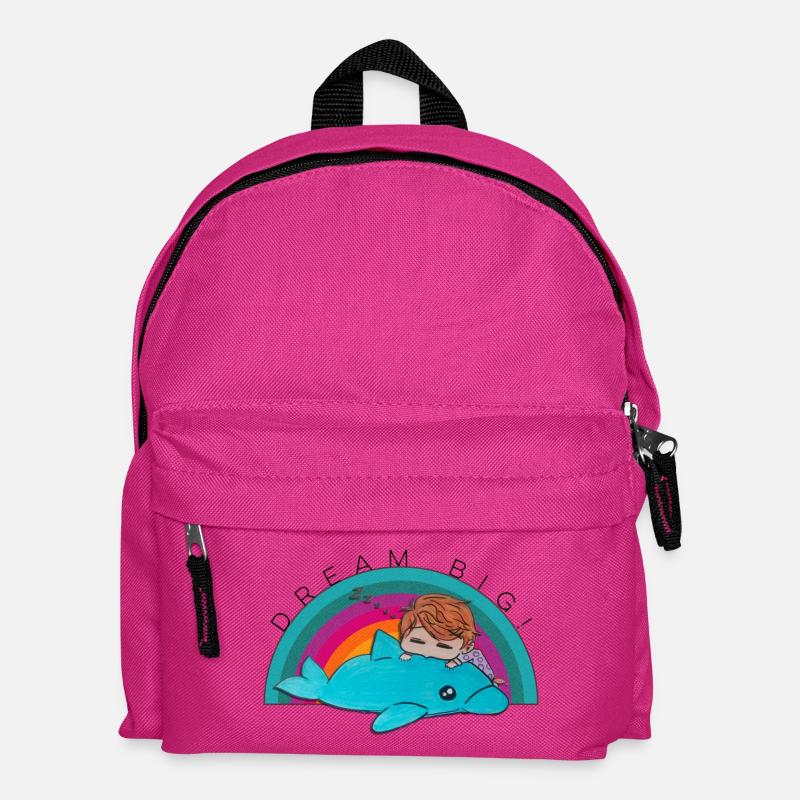 For big dreams - Kids' Backpack - fuchsia