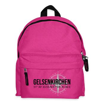 Koordinaten Gelsenkirchen - Kinder Rucksack - Fuchsia - Vorne