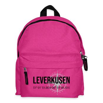 Koordinaten Leverkusen - Kinder Rucksack - Fuchsia - Vorne