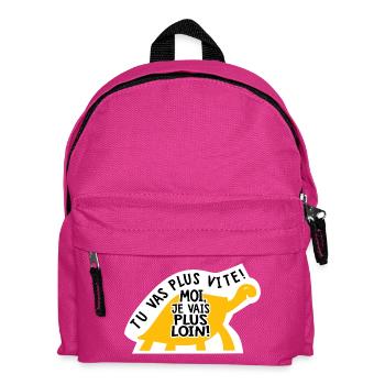 drôle_humour_sarcasme_sticker_camping_car_van_ - Sac à dos Enfant - fuchsia - Devant