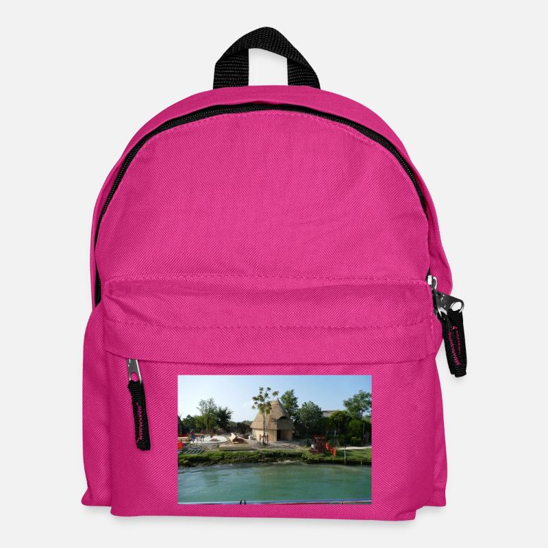 Die Fischerhäuschen von Caorle - Kinder Rucksack - Fuchsia