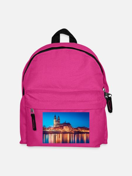 Mageburg am Abend - Kinder Rucksack - Fuchsia