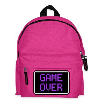 Game Over Shield Rétro Gamer - Sac à dos Enfant - fuchsia - Devant