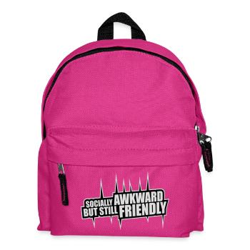 Diction socialement maladroite mais quand même amicale - Sac à dos Enfant - fuchsia - Devant