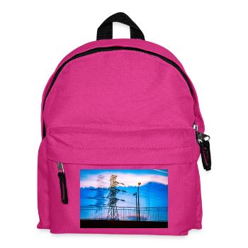 Abstract Night Energy - Kids' Backpack - fuchsia - Front