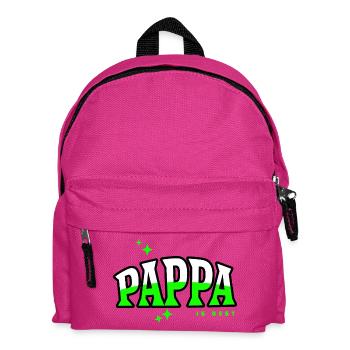Papa ist das beste Neonlicht - Kinder Rucksack - Fuchsia - Vorne