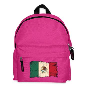 Mexican Flag - Kids' Backpack - fuchsia - Front