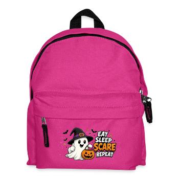 Halloween eat, sleep, scare, repeat - Kids' Backpack - fuchsia - Front
