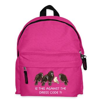 Is This Against The Dress Code Krähen Humor - Kinder Rucksack - Fuchsia - Vorne