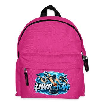 UWR Team Wasserrugby Logo - Kinder Rucksack - Fuchsia - Vorne