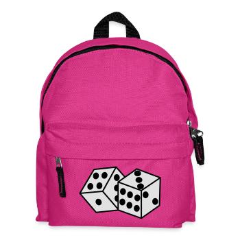 Würfel - Kinder Rucksack - Fuchsia - Vorne