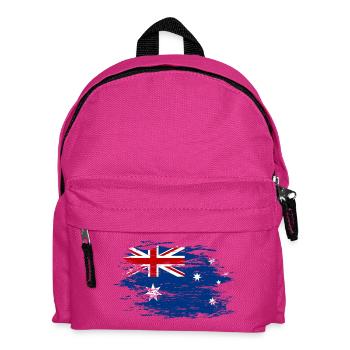 Australia flag used - Kids' Backpack - fuchsia - Front