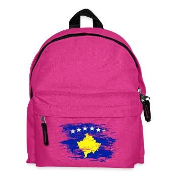 Kosovo flag used - Kids' Backpack - fuchsia - Front