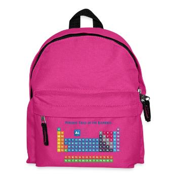 Tableau périodique des éléments 2 - Sac à dos Enfant - fuchsia - Devant