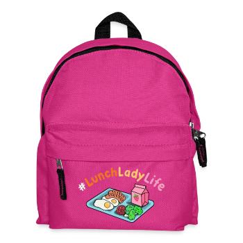 Mittagessen Schule Cafeteria Crew - Kinder Rucksack - Fuchsia - Vorne