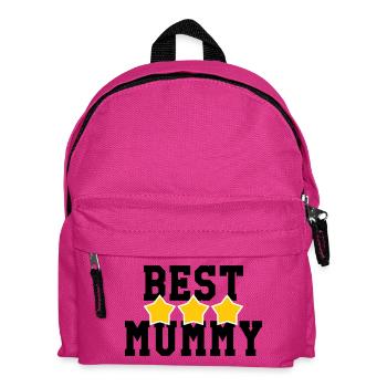 Best Mom - Mother's Day - Kids' Backpack - fuchsia - Front