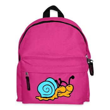 2 Schneckenhaus Schnecken Team Verliebt Freunde - Kinder Rucksack - Fuchsia - Vorne