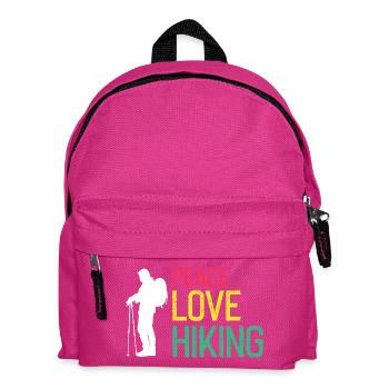 Peaceful Hiking Life Nature Trail Explorer Fan - Kinder Rucksack - Fuchsia - Vorne