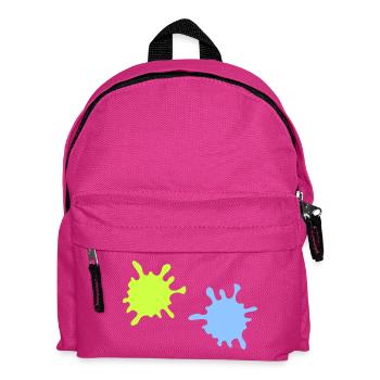 Neon Spritzer Splatter - Kinder Rucksack - Fuchsia - Vorne