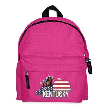 Kentucky Vereinigte Staaten Landkarte USA Souvenir - Kinder Rucksack - Fuchsia - Vorne