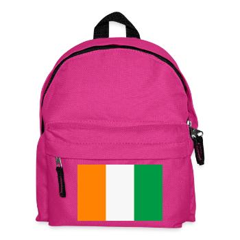 Elfenbeinküstenflagge - Kinder Rucksack - Fuchsia - Vorne