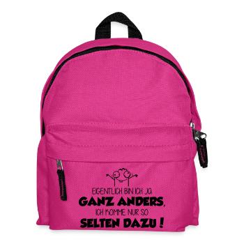 ich bin ja ganz anders - ich komme nur nicht dazu! - Kinder Rucksack - Fuchsia - Vorne