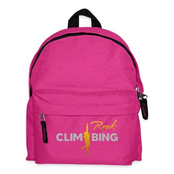 ROCK CLIMBING - Kids' Backpack - fuchsia - Front