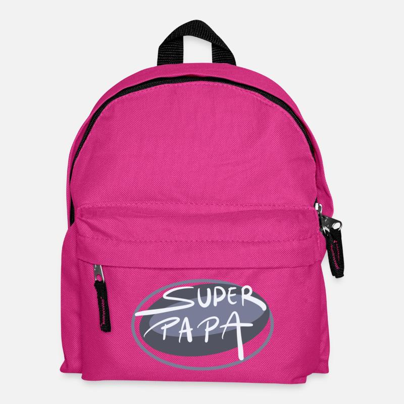 Super Papa - Kinder Rucksack - Fuchsia