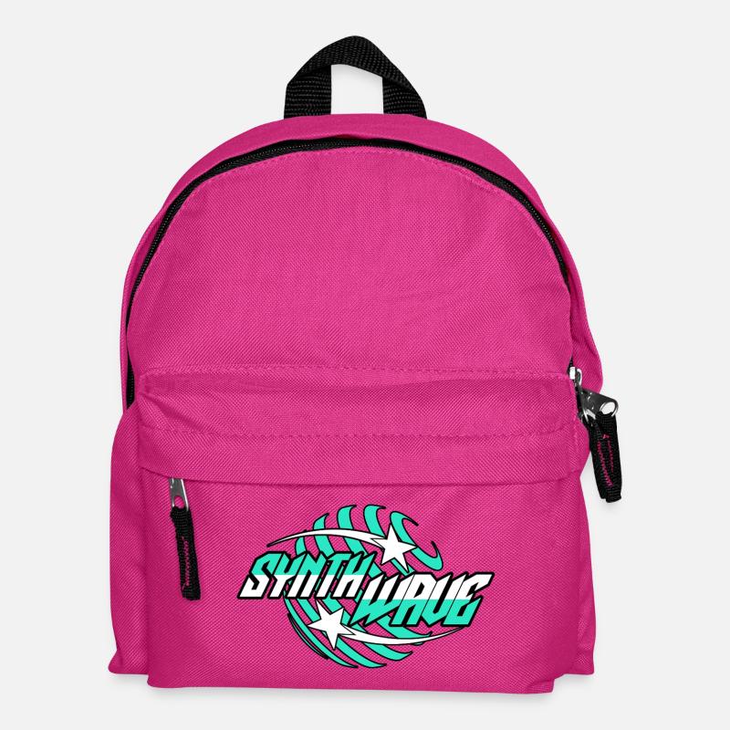 Synth Wave Synthesizer  - Kinder Rucksack - Fuchsia