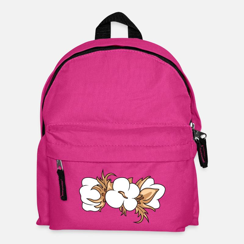 Blühende Baumwolle - Kinder Rucksack - Fuchsia