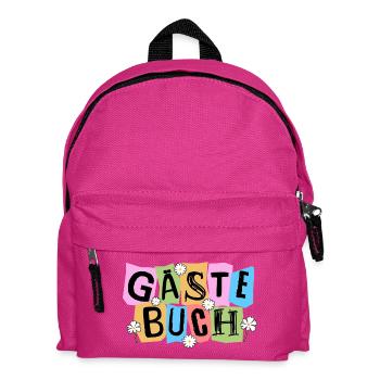 Funny Guestbook Birthday Birthday - Kids' Backpack - fuchsia - Front