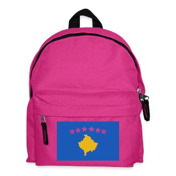 Drapeau du Kosovo - Sac à dos Enfant - fuchsia - Devant