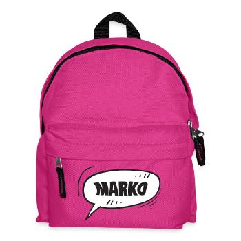Prénom Marko - Sac à dos Enfant - fuchsia - Devant