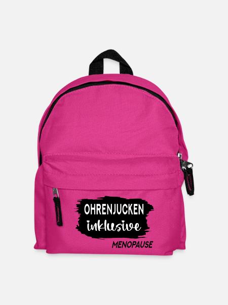 Menopause Wechseljahre Ohren - Kinder Rucksack - Fuchsia