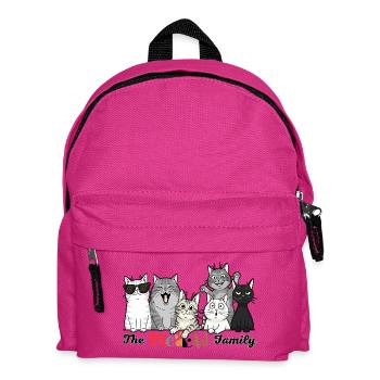 The Merry Cat Tribe - Kids' Backpack - fuchsia - Front