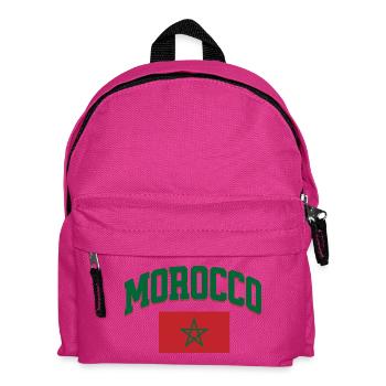 Football Rétro Design Sportif du Maroc - Sac à dos Enfant - fuchsia - Devant