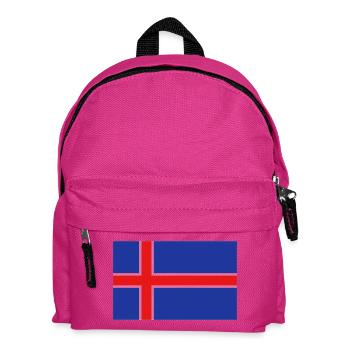 Icelandic flag - Kids' Backpack - fuchsia - Front