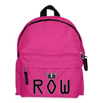 ROW Viking Helmet Logo - Kids' Backpack - fuchsia - Front