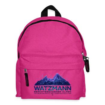Watzmann Cyberpunk Silhouette | Neon Future  - Kinder Rucksack - Fuchsia - Vorne