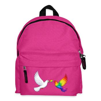 Friedenstaube Pride - Kinder Rucksack - Fuchsia - Vorne