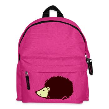 Kuschelige Igelsilhouette - Kinder Rucksack - Fuchsia - Vorne