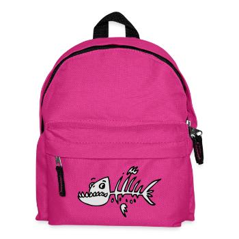 Poisson squelette - Sac à dos Enfant - fuchsia - Devant