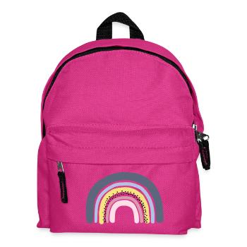 Regenbogen pastell - Kinder Rucksack - Fuchsia - Vorne