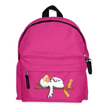 Faules Huhn I Faulenzer I Schlafen - Kinder Rucksack - Fuchsia - Vorne