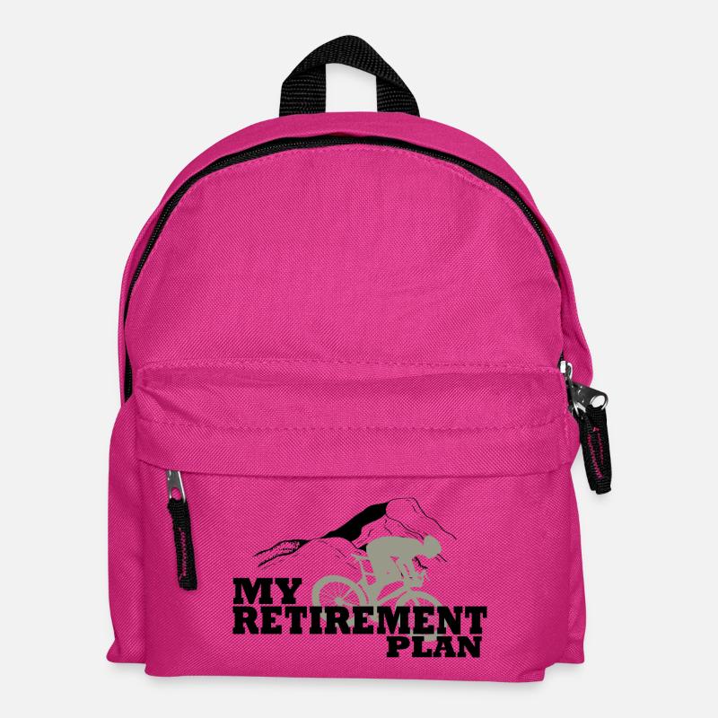Le vélo est mon plan de retraite - Sac à dos Enfant - fuchsia
